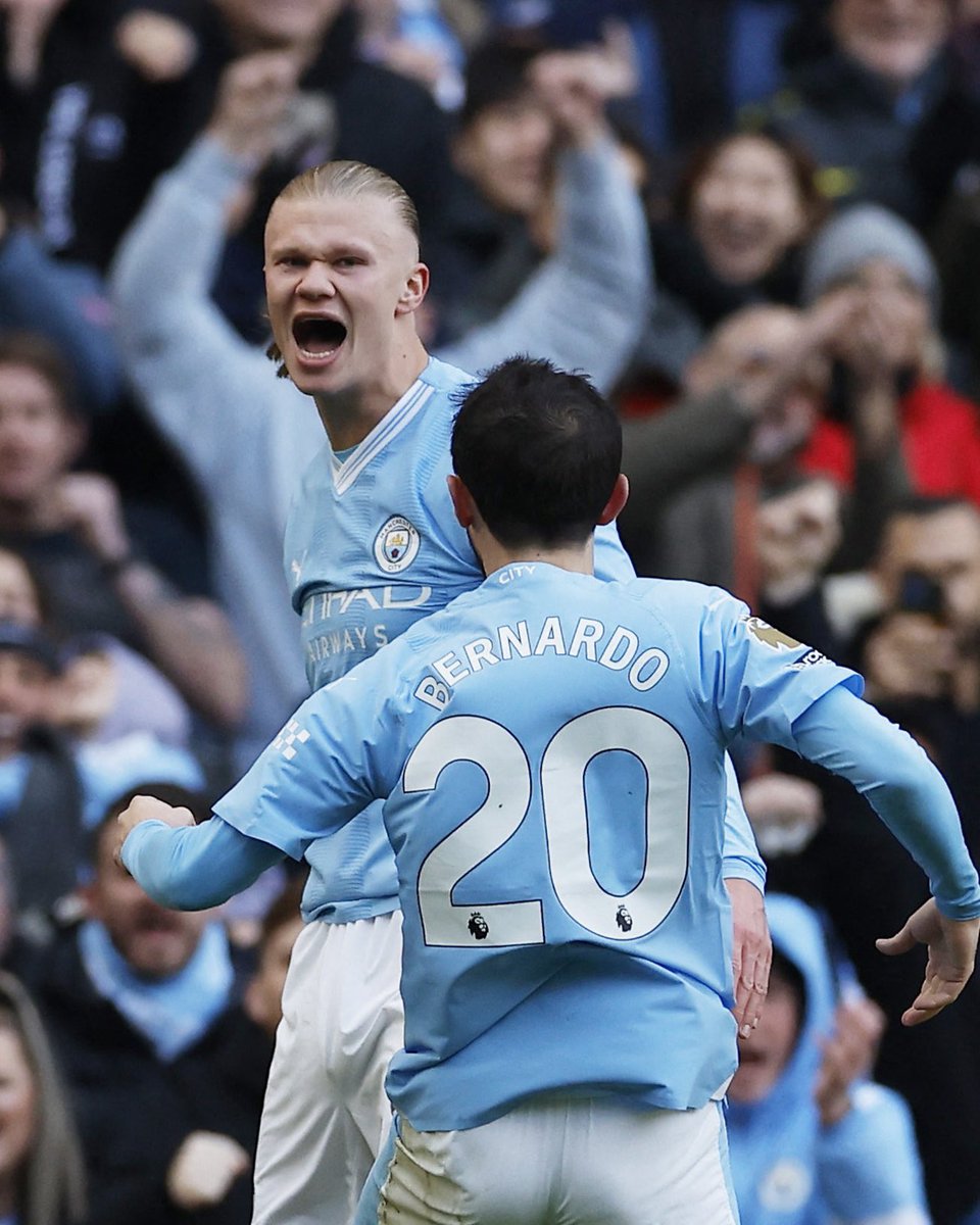 FelixRoyPages's tweet photo. 🔵🤖 Erling Haaland scores his 50th Premier League goal in just 48 games… and he becomes the fastest any player has reached the milestone in the competition.

Machine. ✨🇳🇴 https://t.co/iate03mYbj