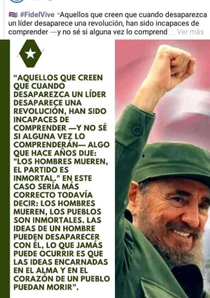 VcjfpFalcon's tweet photo. Katy Fieles a tus ideales Comandante  #CubaPorLaVida 
#FidelPorSiempre 
@cubacooperaven https://t.co/50tbchgnYS
