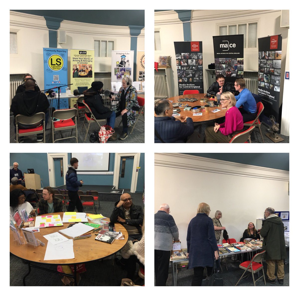 So lovely to see so many people exploring local #Heritage engaging in meaningful conversations and sharing their own stories! #EngagingHeritage #SaturdayHeritageFairs @DocMediaCentre @LeicsRutFHS @LeicStories @Evington_Echo @LeicAdultEd