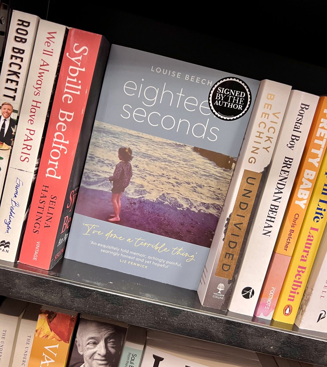 There are now signed copies of the memoir #EighteenSeconds in the gorgeous @WaterstonesMCR store. If you’re a #Kindle reader, the book is still just 99p for another week too. #Manchester @MardleBooks #KindleDeal #signedbooks