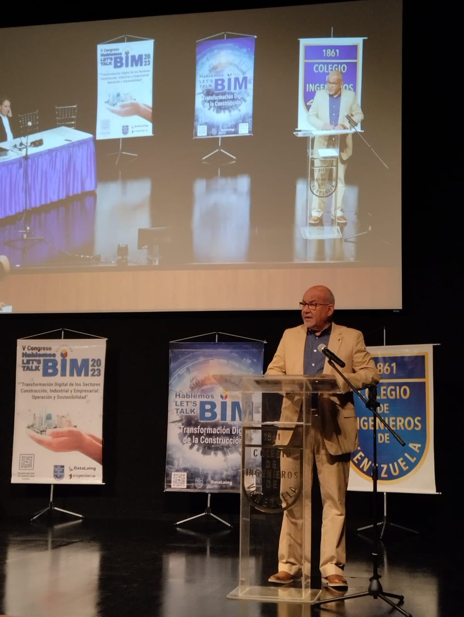 Instalación y Bienvenida del Evento #HablemosBIM 2023 a cargo de:

Ing Enzo Betancourt, Pdte del <a href="/CIVoficial/">Colegio de Ingenieros de Venezuela</a>

Ing. Francisco Pimentel, Pdte de la <a href="/CVConstruccion/">CVConstrucción</a>

Arq. Arq Ignasi Pérez Arnal 🇪🇸 CEO de <a href="/BIMAcademyES/">BIM Academy</a>

Ing Leonardo Mata, CEO de la empresa <a href="/datalaing/">#HablemosBIM - BIM Ve Community</a>