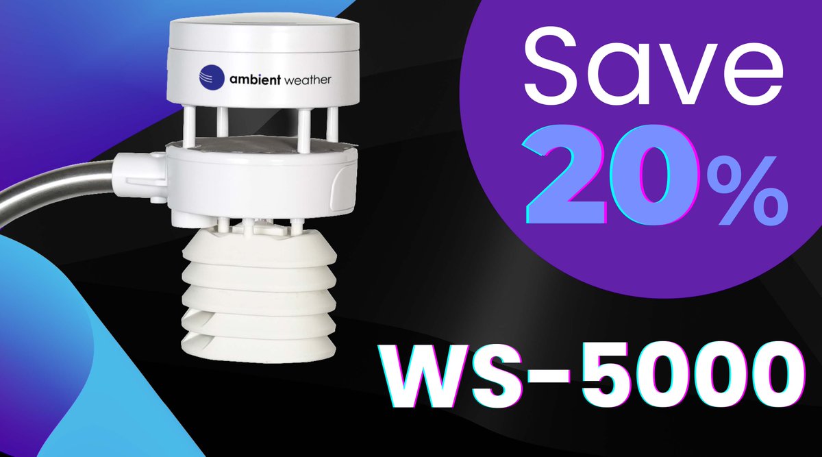 ambientweather's tweet photo. SURPRISE! Our Cyber Monday sale STARTS NOW! Extending a few sales from Black Friday but also adding the ever so popular WS-5000 and the WS-7078! Go go go! https://t.co/1mRVVaMCWe #ambientweather #awn #ws5000 #ws7078 #cybermonday https://t.co/vUTVxmg4fJ