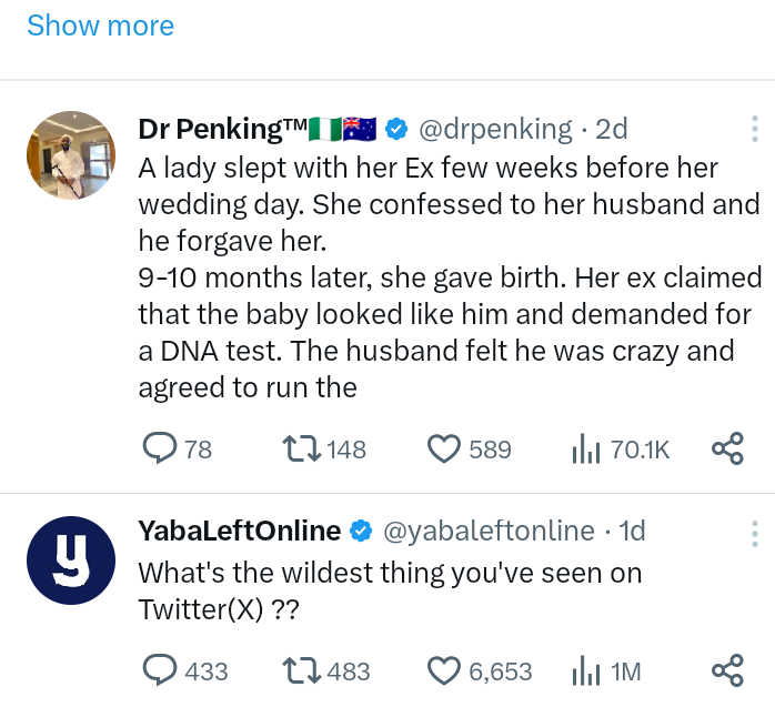 Bop_thony's tweet photo. @yabaleftonline What @drpenking tweeted😭😭😂 https://t.co/mzvHdm4MME