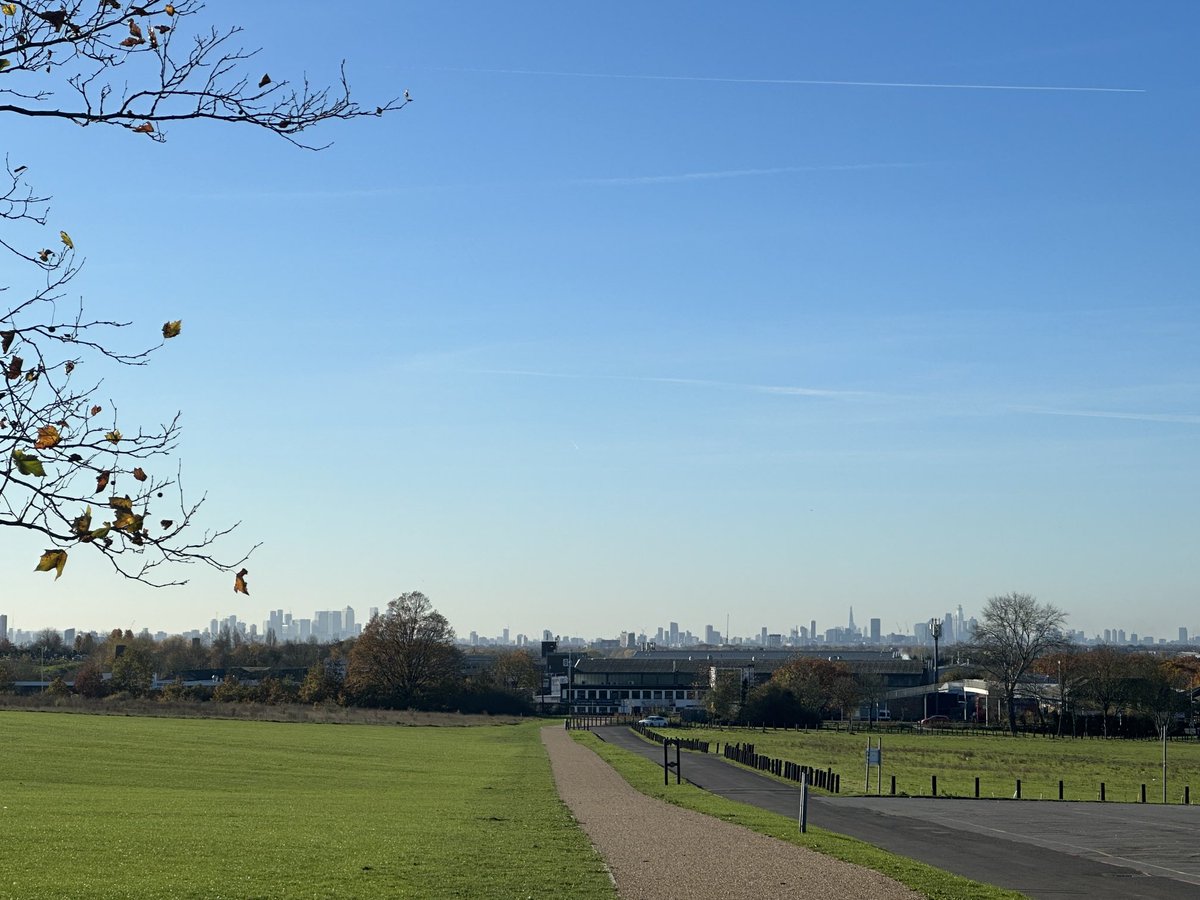 Hainault Forest Country Park, East-London, now with a centre by the National Woodland Trust. Can recommend. View of the whole of the London Skyline, Café with cake sale etc , arts workshops , Mini Zoo, Lake etc . Pics from Lunchtime today. 🌳 🏙️