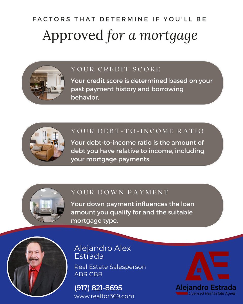 Understanding the key factors influencing mortgage approval is crucial. These include down payment size, credit history, work stability, debt-to-income ratio, and loan type. Improve your chances with financial literacy and real estate insights. #mortgageapproval #homebuyingtips