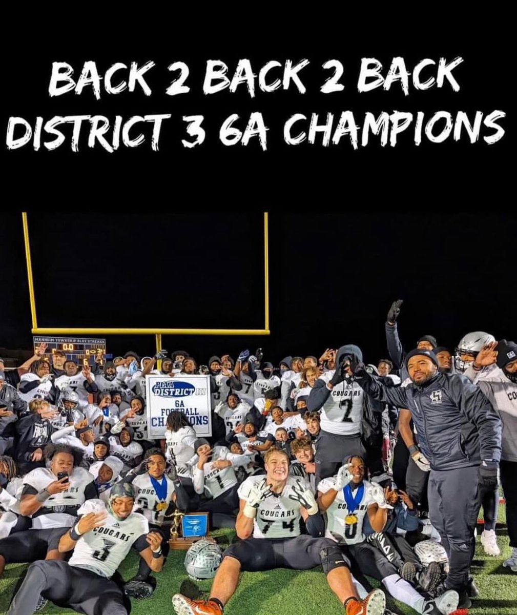 2023 DISTRICT 3 6A CHAMPS🥇🥇🥇 #3Peat #1k #Darkside <a href="/Harrabull/">Jesse Harr</a> <a href="/hbgcougarcoach/">Coach Cal</a>