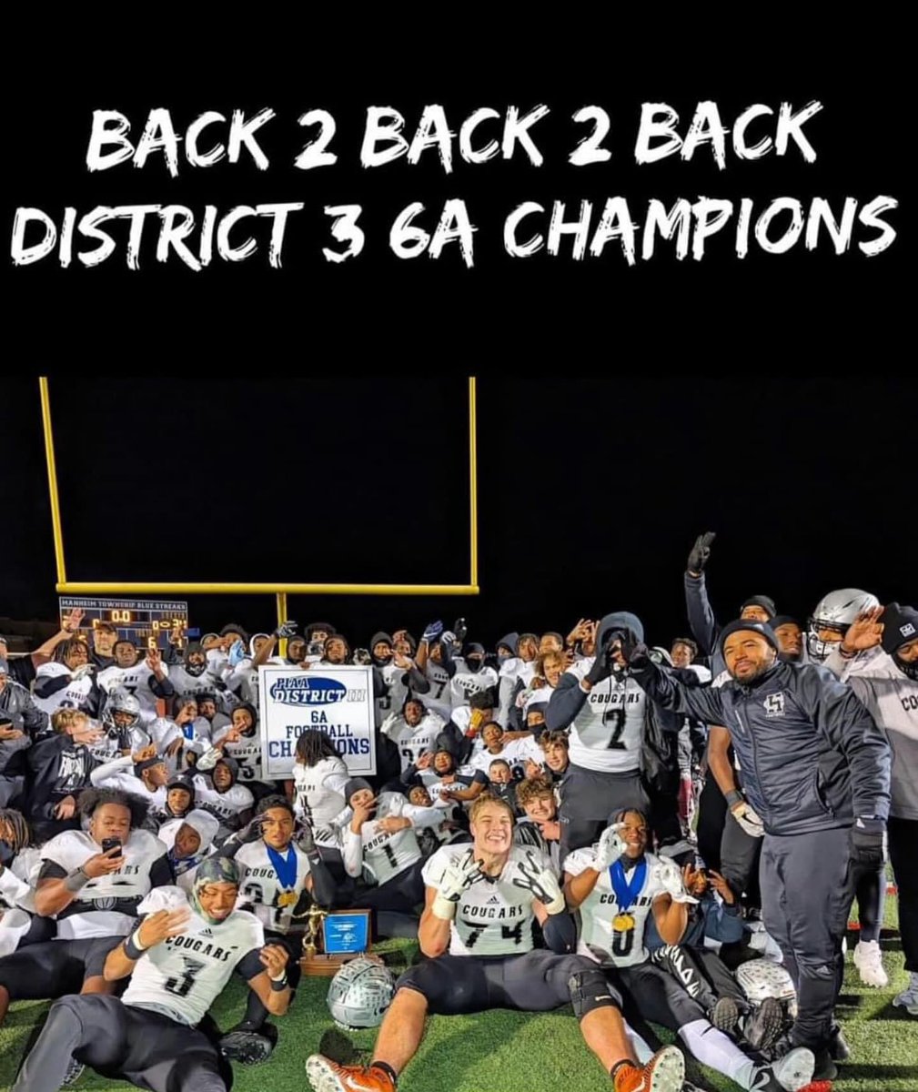 2023 DISTRICT 3 6A CHAMPS🥇🥇🥇 #3Peat #1k #Darkside @Harrabull @hbgcougarcoach