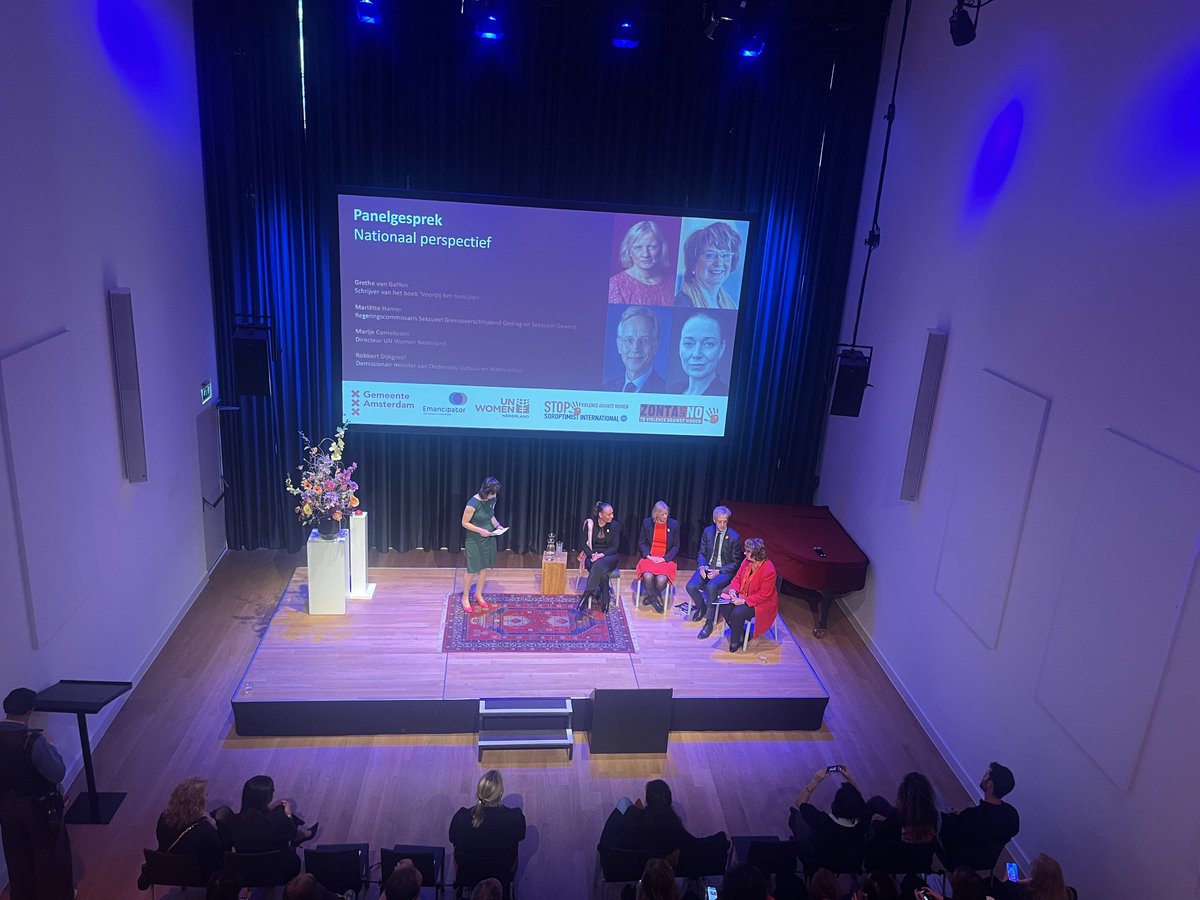 ⁦<a href="/RHDijkgraaf/">Robbert Dijkgraaf</a>⁩ ⁦⁦<a href="/mariettehamer/">Mariette Hamer</a>⁩ #orangetheworld ⁦<a href="/GrethevanWyk/">grethe</a>⁩  geweld tegen vrouwen en grensoverschrijdend gedrag in al zijn vormen en sterktes tegen vrouwen, dient te stoppen!🧡Wees geen omstaander maar sta op, dat kan al door NEE te zeggen en awarenes.