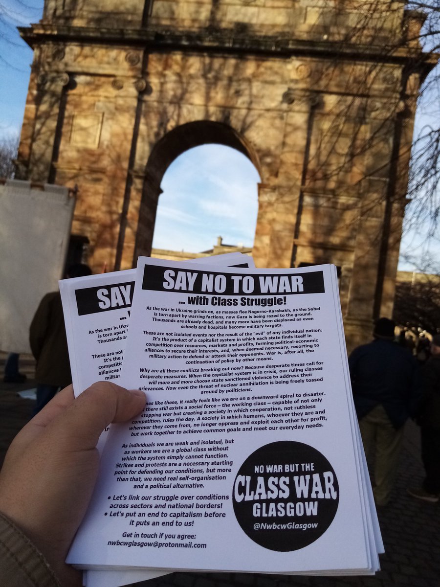 NwbcwGlasgow's tweet image. NWBCW Glasgow were at the march against racism and fascism today getting out the internationalist message that only class struggle can put an end to the divisions that capitalism imposes onto us!
Thanks to @NWBCWliverpool for the original leaflet and Glasgow re-design