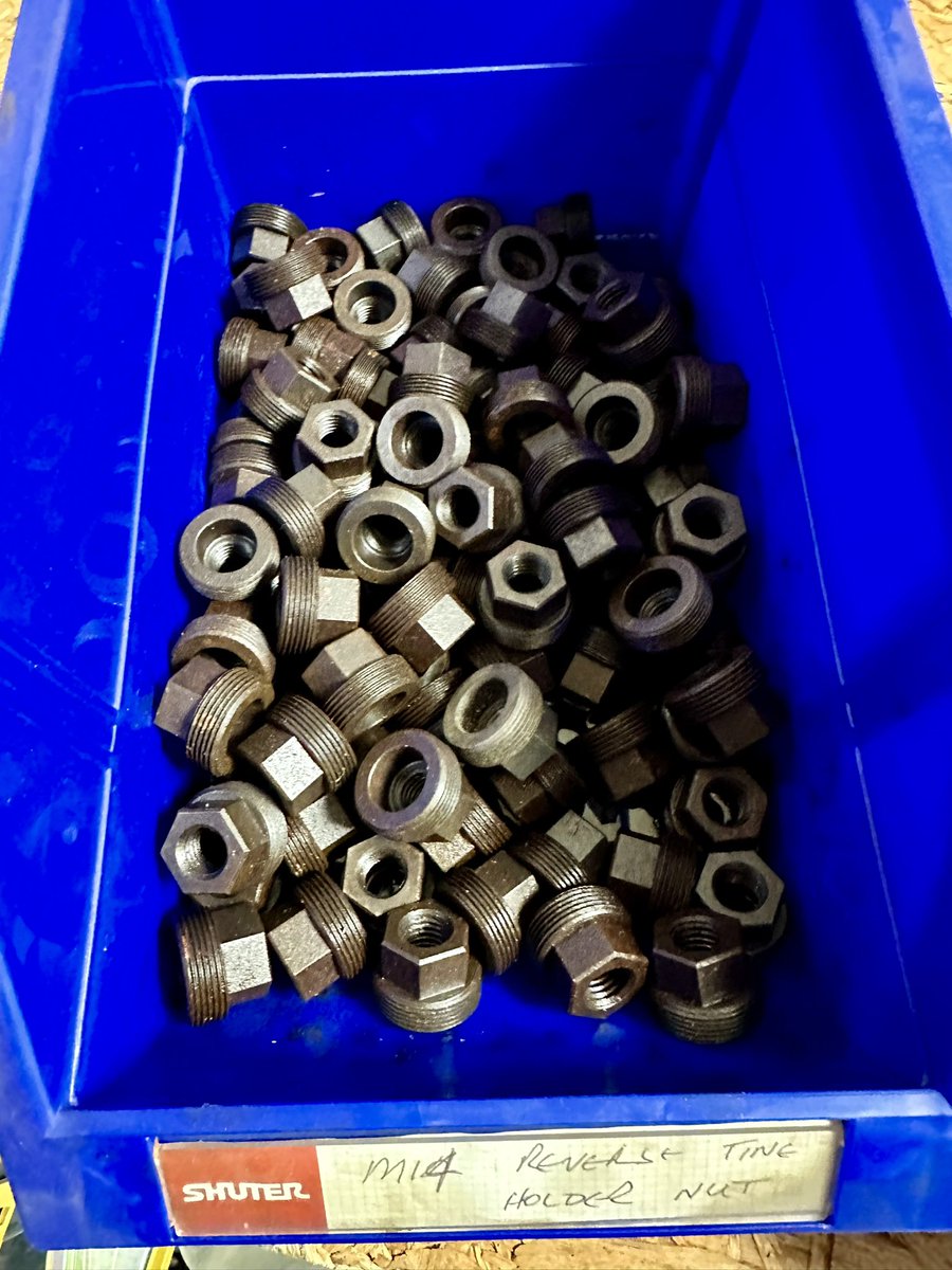 Wiedenmann tine holder nuts No plans to remake Full set of 16 for £200 plus vat