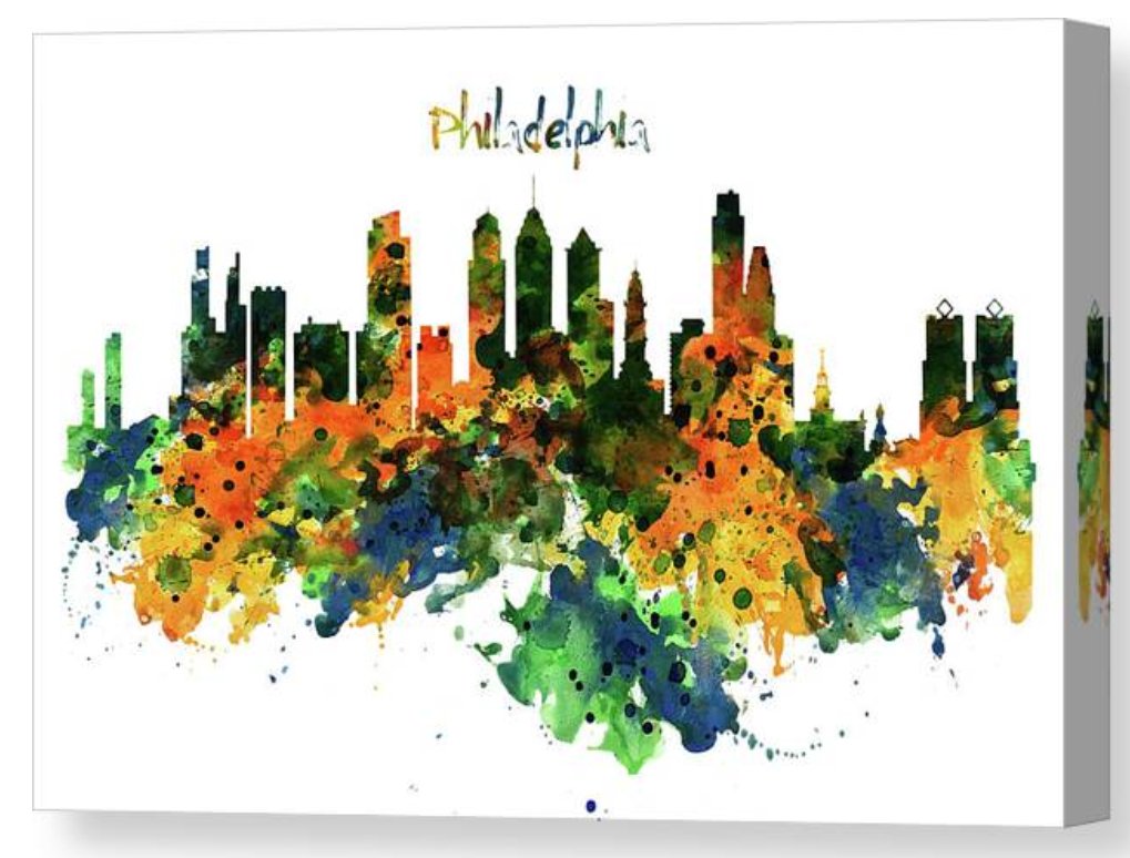 Capture the beauty of Philadelphia with this watercolor skyline art. Featuring the iconic landmarks in vibrant shades of blue, green, and orange, it's a perfect gift for anyone who loves the City of Brotherly Love. #PhiladelphiaSkyline #PhillyArt 
fineartamerica.com/featured/phila…