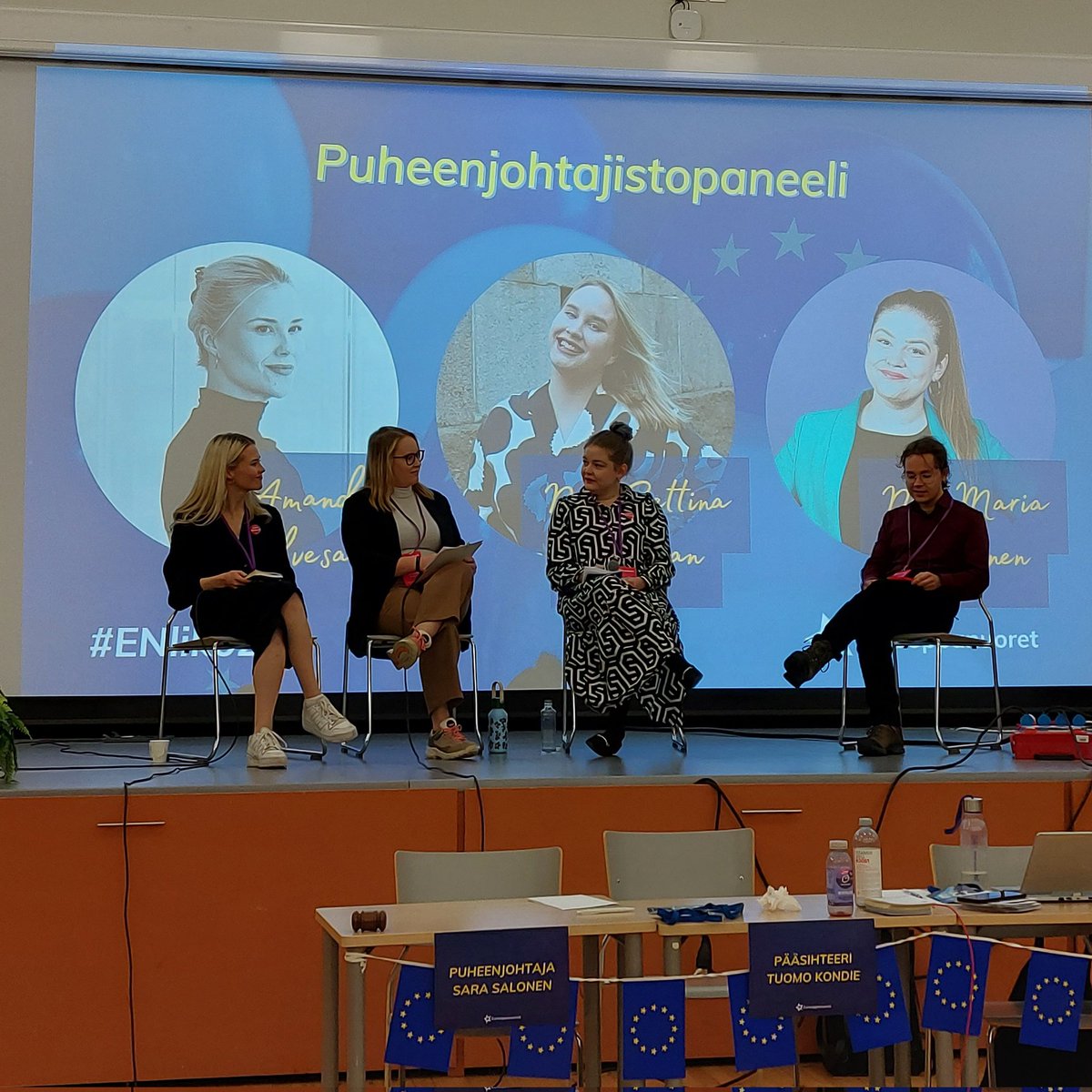 Liittokokouksen puheenjohtajistopaneeli on alkanut! 💪

#ENliko23