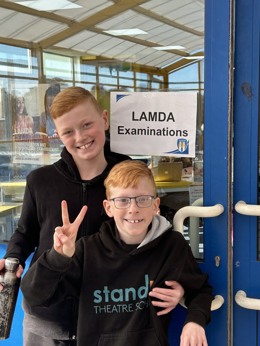 LewisLittleLegs's tweet image. The boys both did their first ever #LAMDA (London Accademy of Music &amp;amp; Dramatic Art) exam this morning. 

They had to learn 2 pieces of text, act them out and answer questions on the characters and locations of the scenes. 

They find out how they did in six weeks🤞#Acting