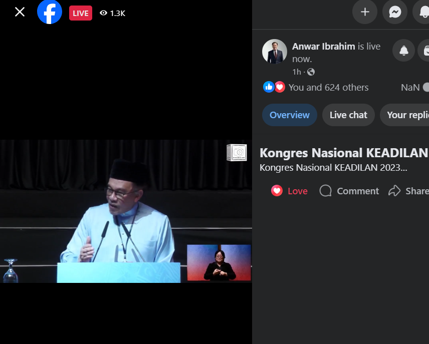 ThIsIs_Zharif's tweet photo. Mampu tengok online je haha. Selamat berkongres kepada semua ahli @KEADILAN ๐ #SalamReformasi #Reformasi https://t.co/AmG6l5ZGHR