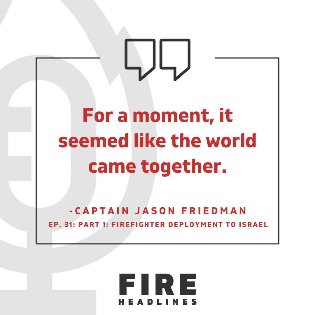 Part 1 of the story of Captain Jason Friedman's deployment to Israel is out now! 
Link: wfca.com/fire-headlines…
.
.
.
.
.
#FortLauderdaleFireRescue #FireCaptainJasonFriedman #IsraelDeployment #FireRescueHeroes #EmergencyResponse #InternationalAid #October8thAttack #SupportIsrael