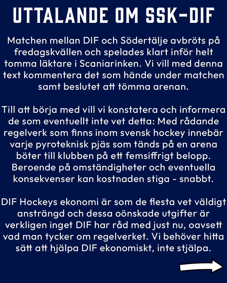 jarnkaminerna's tweet image. Med anledning av händelserna igår och beslutet att tömma Scaniarinken vill Järnkaminernas styrelse göra detta uttalande.

Läs hela i bilderna eller på hemsidan: jarnkaminerna.se/2023/11/25/utt…