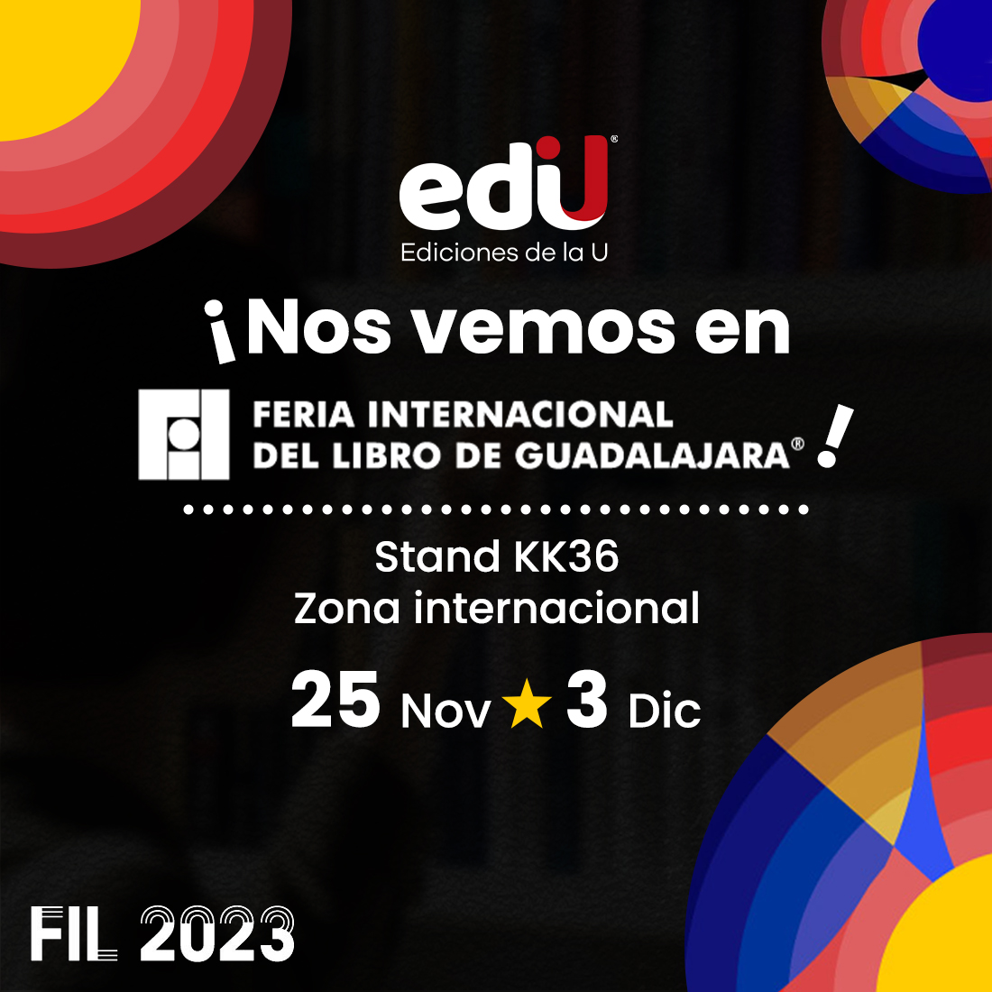 Ediciones_delau's tweet photo. Esperamos verlos en la #FILGuadalajara en el Stand KK36 Zona internacional y descubre toda nuestra oferta editorial.📚🤓

#Ediu #editorial #libros #educacion #feria #Guadalajara #estudiantes #universidad #docente https://t.co/k2NMiZjc4C