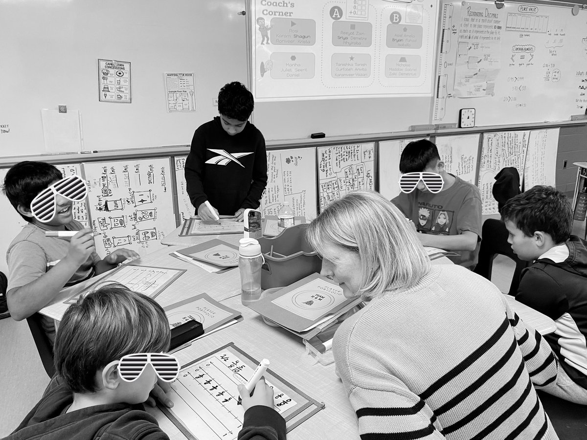 rhondahewer's tweet image. Great learning with @MacMathHill this week as she facilitated a tier 2 #purposefulpractice day
✅portfolios bring accountability to Ss
✅15 mins of #smallgroupinstruction = hours of whole class
✅Ss are capable of working without a Ts constant monitoring
#mtbos
#iteachmath
