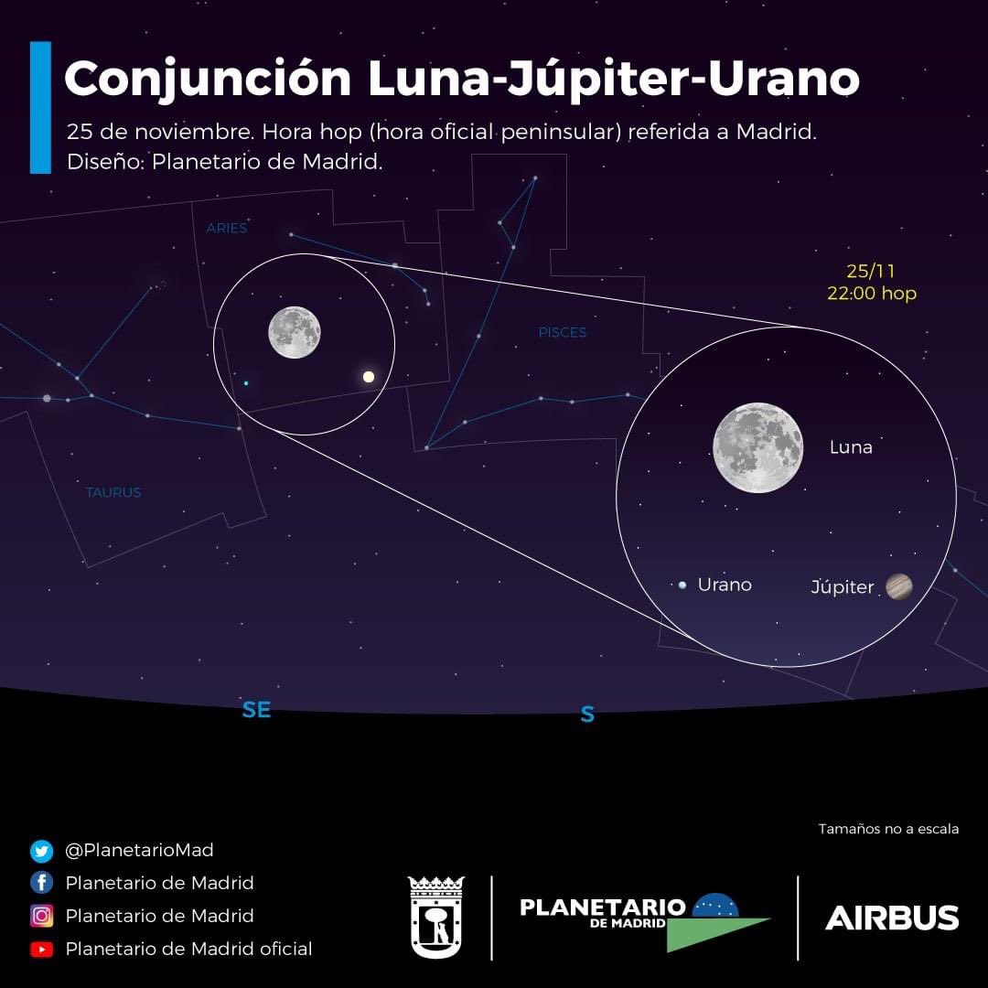 StellariumA's tweet photo. Esta noche tenemos conjunción entre la #Luna y #Júpiter ¿te lo vas a perder?
El cielo certificado #ReservaStarlight de Ávila te espera esta noche para disfrutar del espectáculo
#Astroturismo https://t.co/jUiznMMWFi