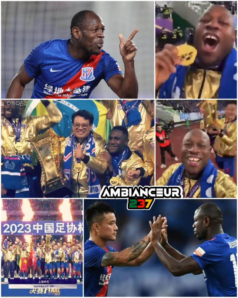 ambianceur237's tweet photo. Félicitations à Christian Bassogog qui est sacré champion de LA COUPE DE LA CHINE avec son club SHANGHAI SHENSHUA FC 🪄

ils se sont imposés contre le club de SHANDONG TAISHAN et ont remporté cette finale par un score de 1 - 0 🎉🎈

BRAVOOOO AU MILLIARDAIRE CHINOIS🏅🏆 https://t.co/OZmaNwqLwY