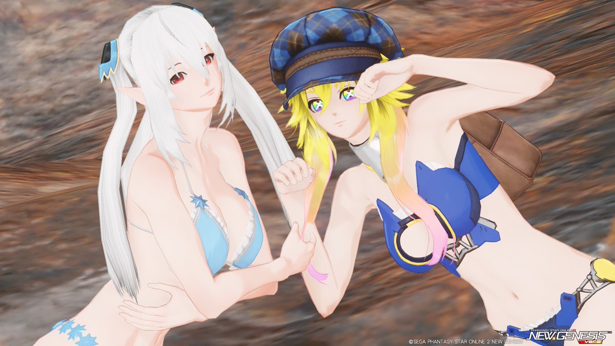 tcnt16277's tweet photo. チムメンのスノーエルさんと久しぶりにセクシーにSS♪🐥
 #PSO2NGS https://t.co/jyfayOA5iK