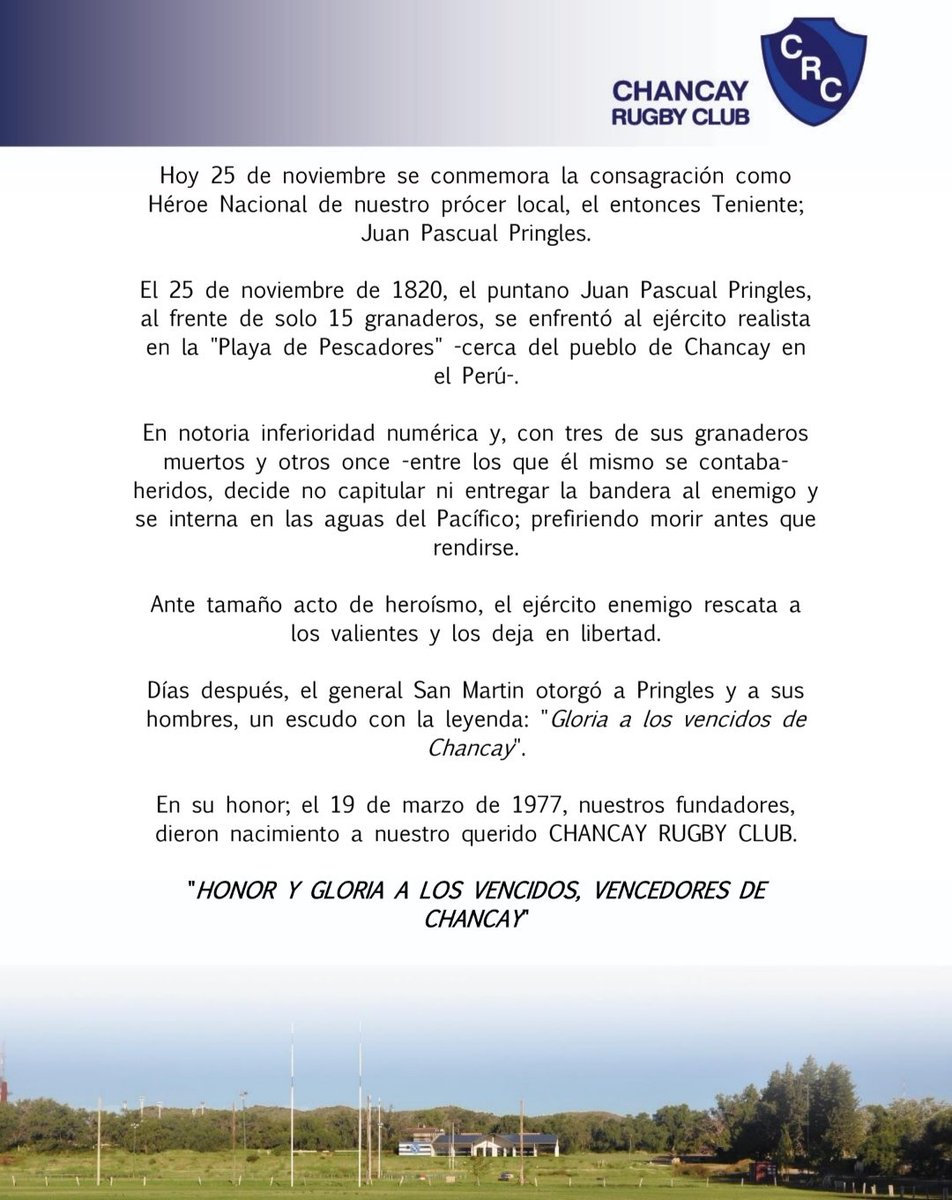A 203 años de la Batalla de Chancay!