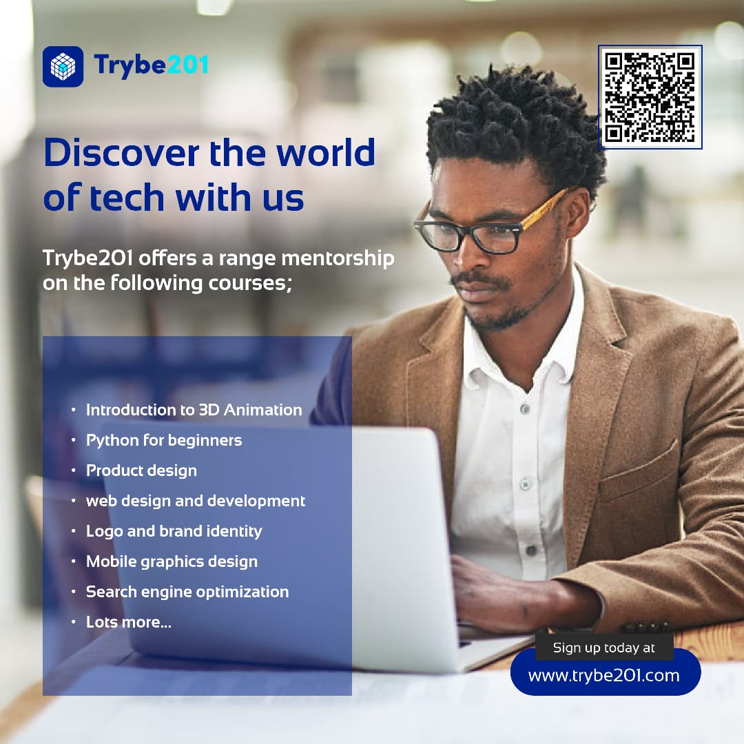 Trybe201hq's tweet image. Dive into a realm of endless possibilities! 🚀✨ Explore our curated courses at Trybe201, where mentorship is not just a path; it&apos;s an adventure. Unleash your potential with tech experts guiding your way. 🌐💡 #TechMentorship #ExploreLearnGrow #trybe201 #tech #abraka