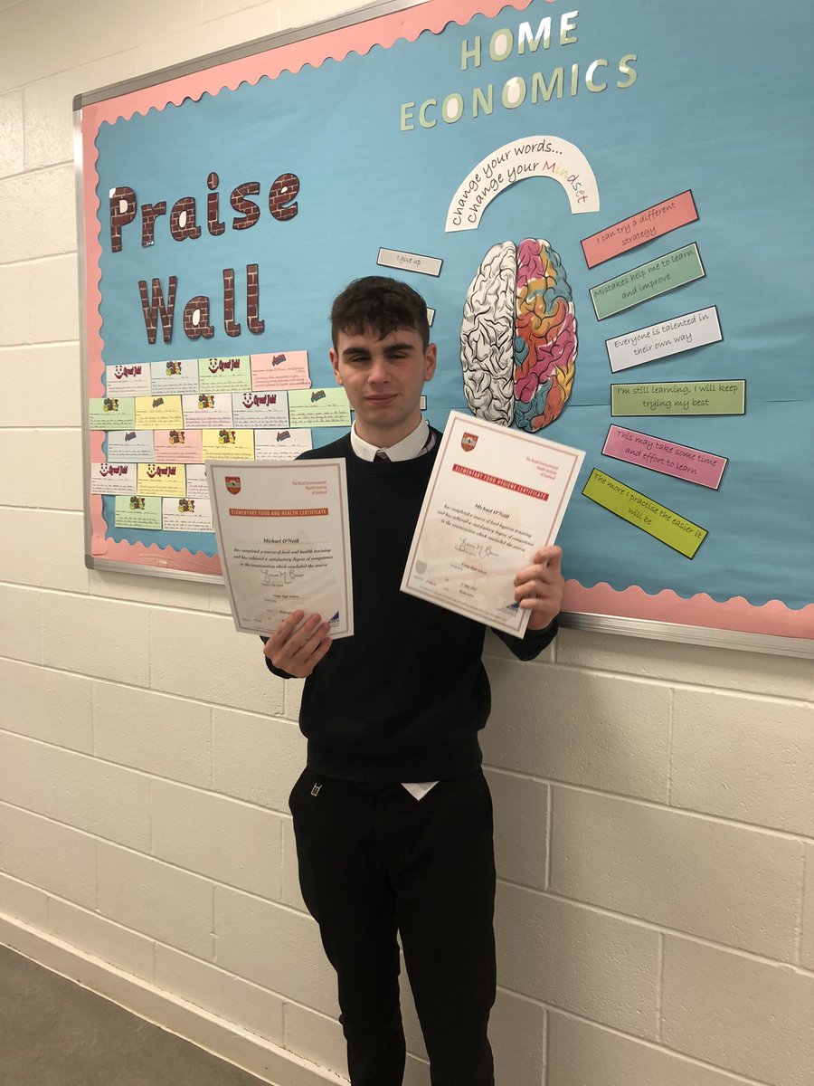 When your teacher is proud of you getting your REHIS Food Hygiene and Food and Health qualifications but you are not so sure you want to share in this celebration 🎉 Well done 🙌