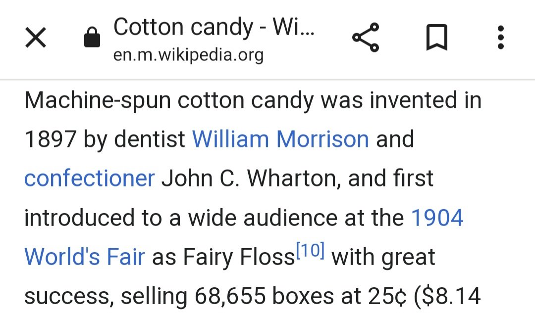 Mnick1982's tweet photo. @maggiekb1 Cotton candy was debuted at the 1904 World's Fair but I don't know what connection caramel apples have with MO. I think an ice cream cone would be a better choice https://t.co/Zd8AiOTUAz