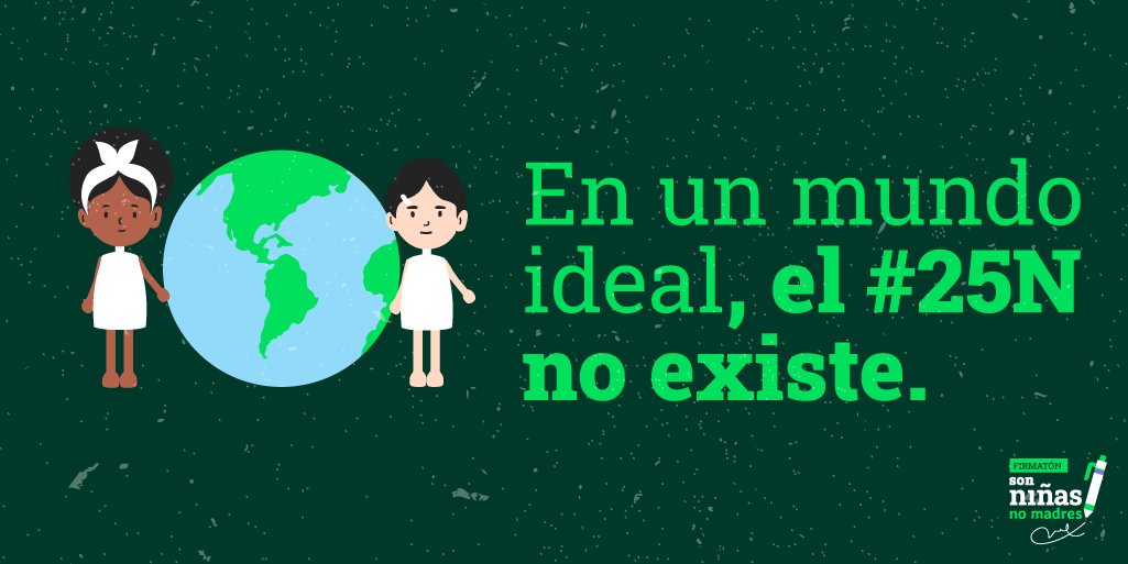 NinasNoMadresLA's tweet photo. Hoy se conmemora el #25N o Día Internacional por la Eliminación de la Violencia contra las Mujeres y las Niñas. En este hilo te contamos más sobre esta realidad. #NiñasNoMadres https://t.co/RZY6leedVH