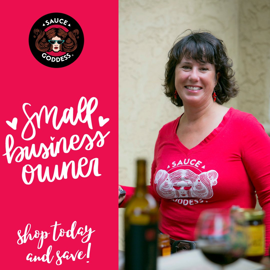 At Sauce Goddess, we’re part of the 99% of businesses in the U.S. that fall into the ‘small and mighty’ category. 
Our mission is simple: create opportunities for people to enjoy healthy meals together. 
SHOP Small Business Saturday, please use Coupon Code-THANKS and save 15%.