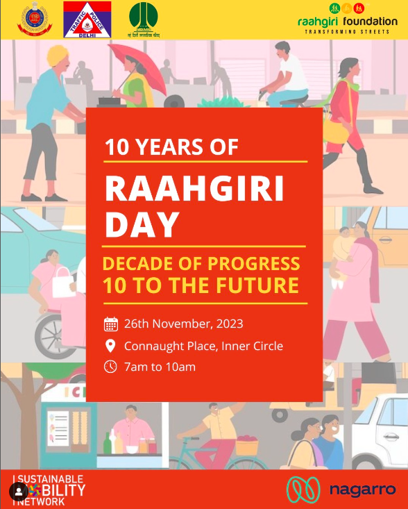 We will be at Raahgiri Day tomorrow! Do join us from 7-10 am, with interactive activities on combating air pollution 

It is the 10th anniversary of Raahgiri, with a special line up of many organisations and campaigns, including Help Delhi Breathe and <a href="/mahilahsg/">Mahila Housing Trust</a>