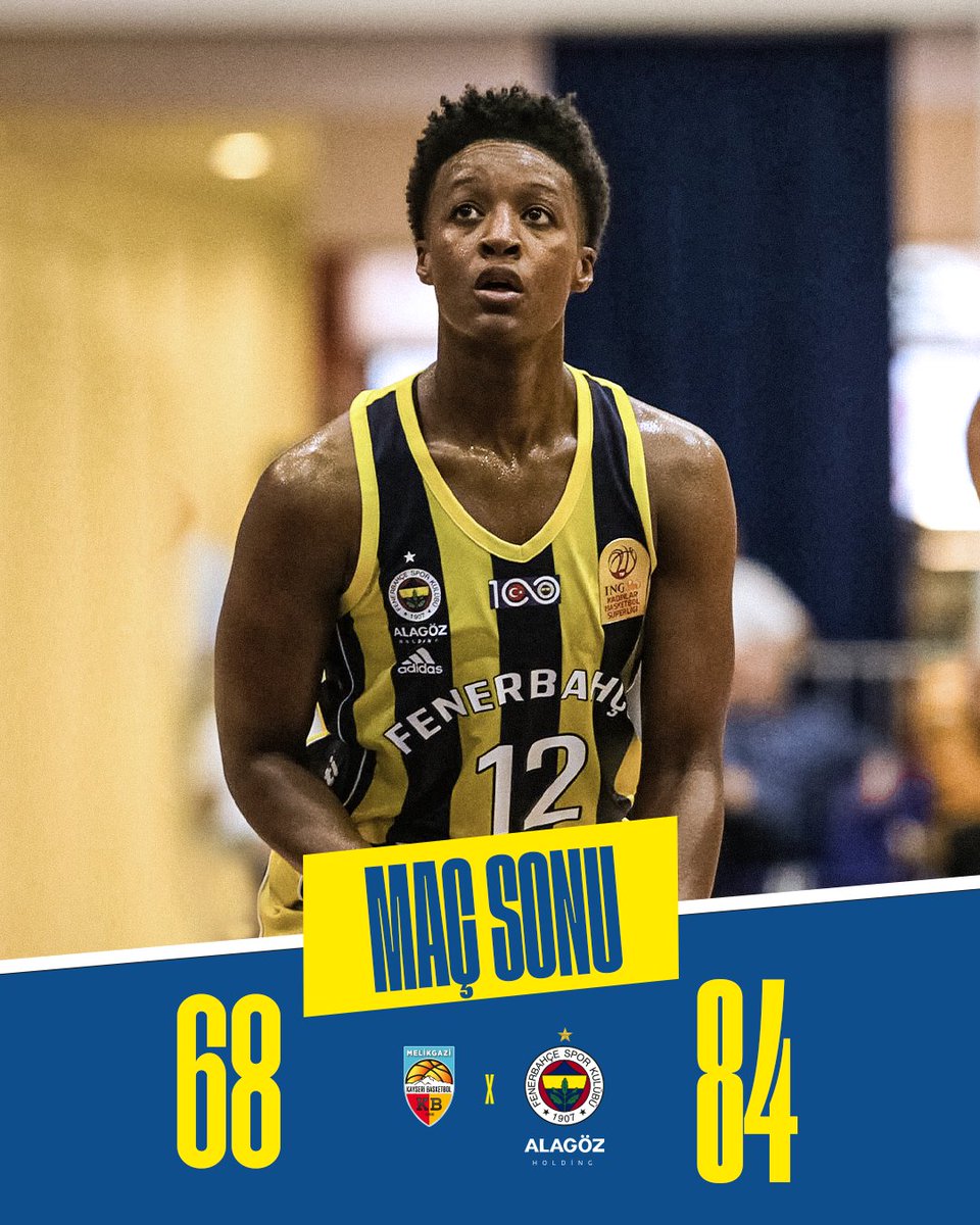 fbkadinbasket's tweet photo. Kayseri'den galibiyetle dönüyoruz! 💪

Galibiyet serimiz devam ediyor! Bravo takım! 👏

Maç Sonucu | Melikgazi Kayseri Basketbol 🆚 Fenerbahçe Alagöz Holding: 68-84

Skor dağılımımız: Howard 20, Meesseman 19, Anderson 15, McBride 13, Sevgi 9, Alperi 6, Selin Rachel 2. #PotanınKraliçeleri