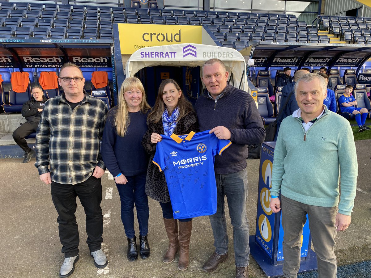 Shrews Commercial (@stfccommercial) on Twitter photo Today’s <a href="/shrewsburytown/">Shrewsbury Town FC</a> match sponsors are <a href="/SherrattBuilder/">Sherratt Builders</a> , with Richard and Julie Sherratt entertaining their guests today in the Sovereign Suite
Thank you for your continued support, hope you all enjoy your day with us! #Salop Today’s <a href="/shrewsburytown/">Shrewsbury Town FC</a> match sponsors are <a href="/SherrattBuilder/">Sherratt Builders</a> , with Richard and Julie Sherratt entertaining their guests today in the Sovereign Suite
Thank you for your continued support, hope you all enjoy your day with us! #Salop