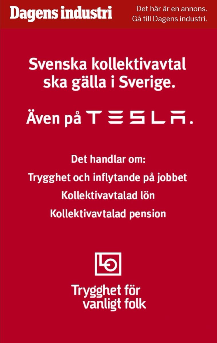 Nejden's tweet photo. @elonmusk have you approved the Swedish union to use your brand?
#StayStrong #Tesla #freedom https://t.co/oR0JYte90I
