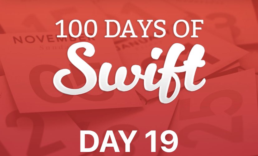 Day 19 of #100DaysOfSwift by @twostraws is done.
19. gün tamamlandı. 👌🏼
#Swift #programmingeducation #hackingwithswift #100DaysOfCode #UIKit #swiftogreniyorum