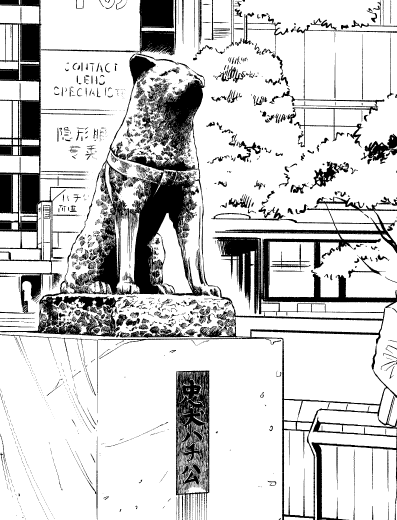 やっとハチ公の背景描き終えた💦でも現状は何に使うか決めてなく何となく描いた背景です。何かに使おう。