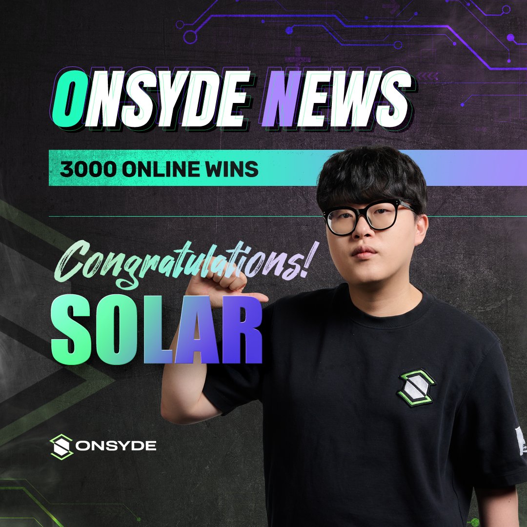 With our win today vs PSISTORM another milestone is reached as @SC2_Solar earns his 3000th online series victory! Congrats to Solar and the rest of the team on improving the WTL record to 8-1!