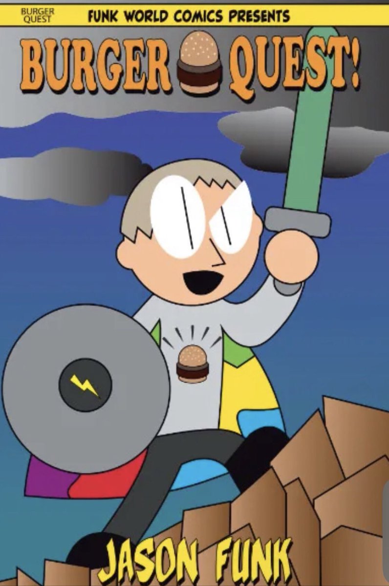 Looking for a kid-friendly graphic novel or comic book this #SmallBusinessSaturday? Burger Quest (100 pages), The Merchant of Misfortune,The Bus Seat and merch are waiting for you in the online store!

Today only: free greeting card with every purchase!

funkworld.onlineweb.shop