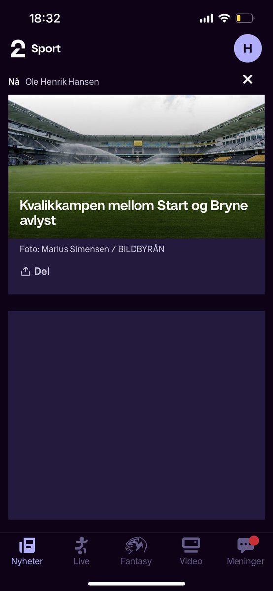 Hva skjer her? Plutselig avlyst 30 min før avspark??