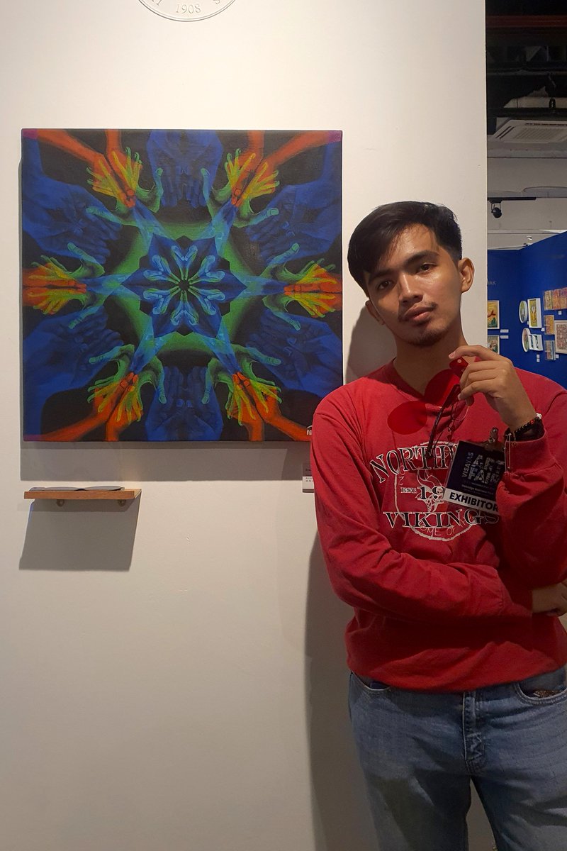 Got my work displayed on Visayas Art Fair 2023 at the Jose T. Joya Gallery booth 🧡

Illusion
2 ft x 2 ft
Acrylic on canvas
2023