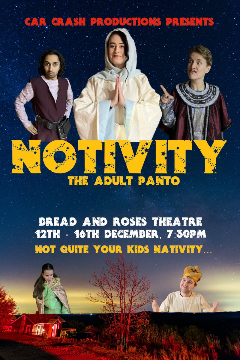 NeaCorner's tweet photo. @Rob_Madge_02 Hey Rob! Huge fan here 💫

Our adult panto "NOTivity!" features quite a few songs from Barbie... 👠 (Too good not to use them)
https://t.co/n59Ed9xwLK https://t.co/PsUSwUyn3X