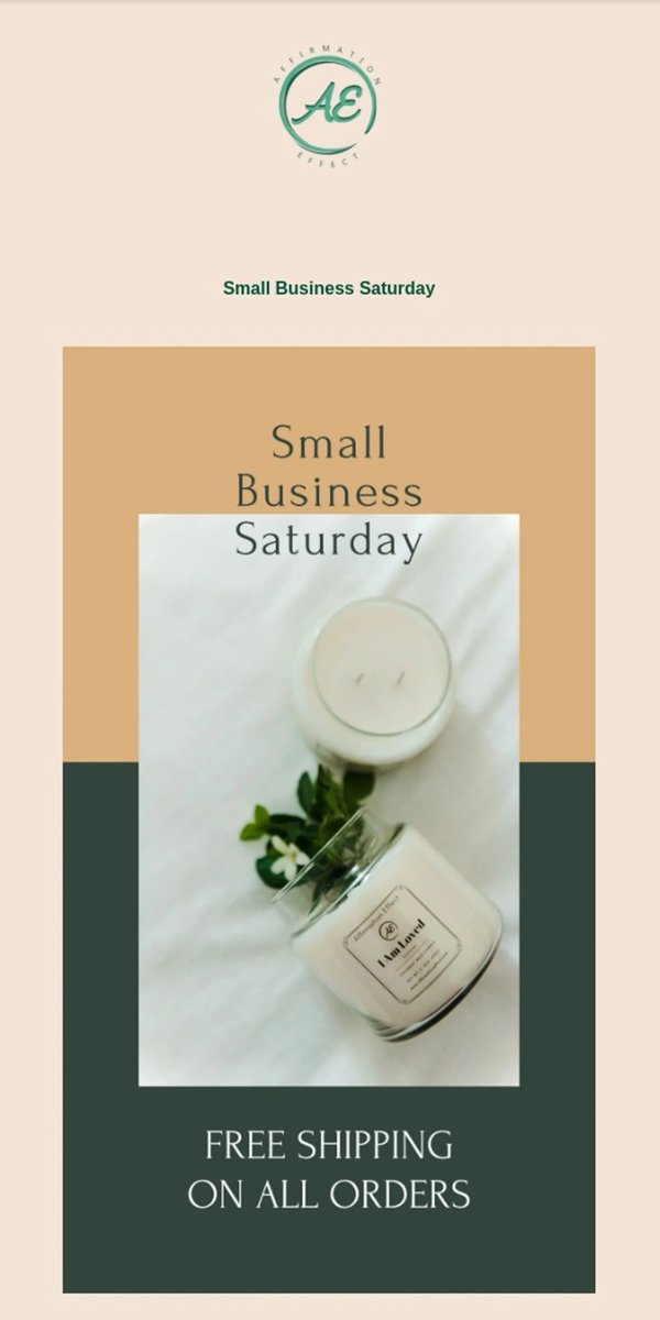 🛍️ Dive into Small Business Saturday with Affirmation Effect! 🌟 Shop consciously, support small, and discover meaningful gifts that resonate with positivity. Let's celebrate together! #ShopSmall #AffirmationEffect #SmallBusinessSaturday affirmationeffect.com