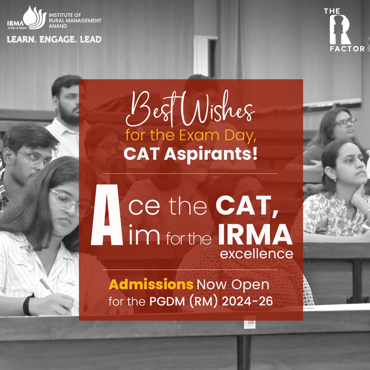 IRMAOfficial79's tweet image. IRMA wishes all aspirants the best for CAT 2023!

#IRMA #cat2023 #catexam #commonadmissiontest #commonadmissiontest2023 #CAT #MBA #MBA2024