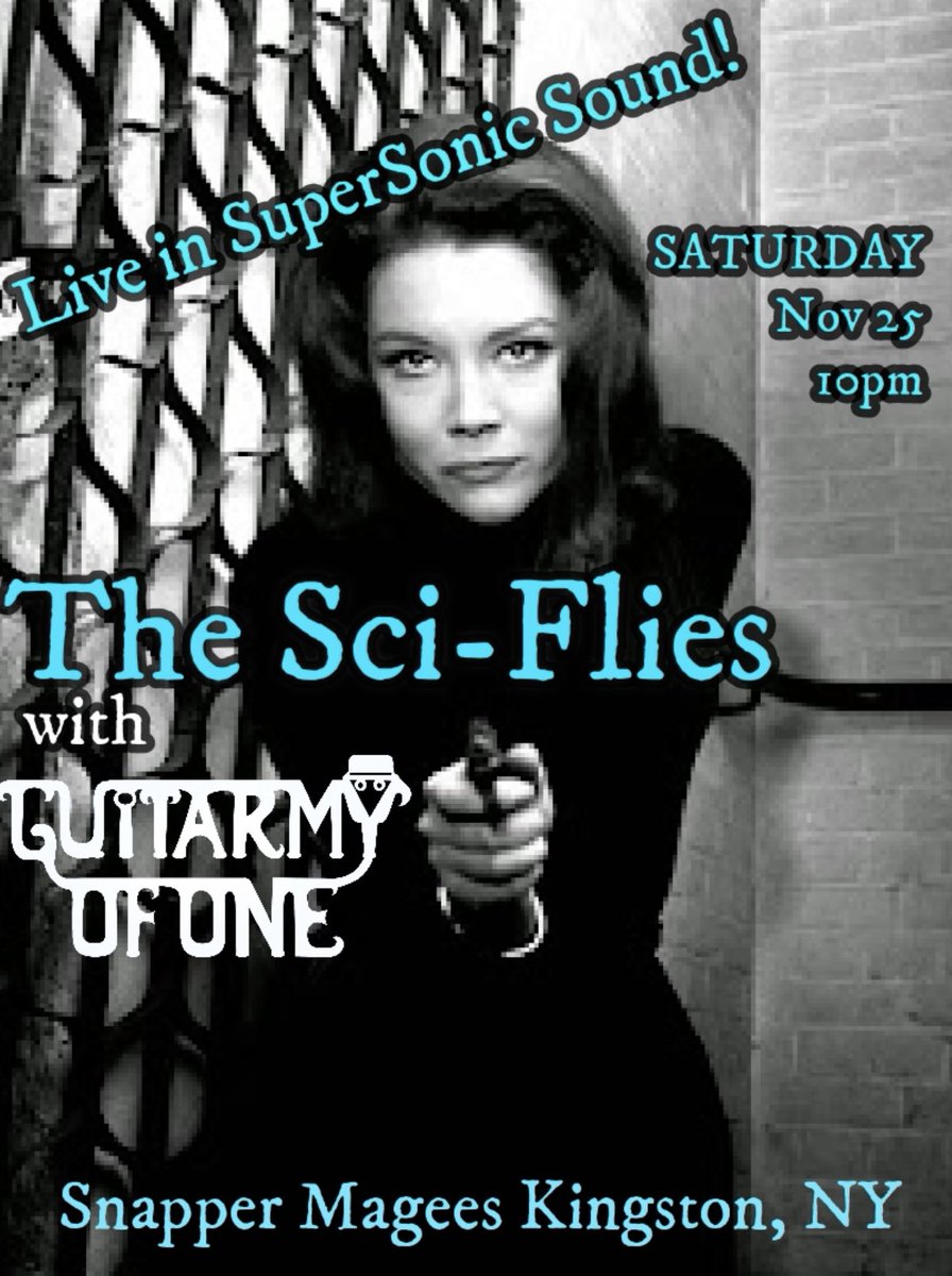 GuitarmyOfOne's tweet photo. Tonight Kingston, NY! Snapper Magees 10pm
#surfspy #spysurf #supersonic #kingstonny #surfrock #guitarmyofone #thesciflies #thewavefiles https://t.co/IYypxQAzhq