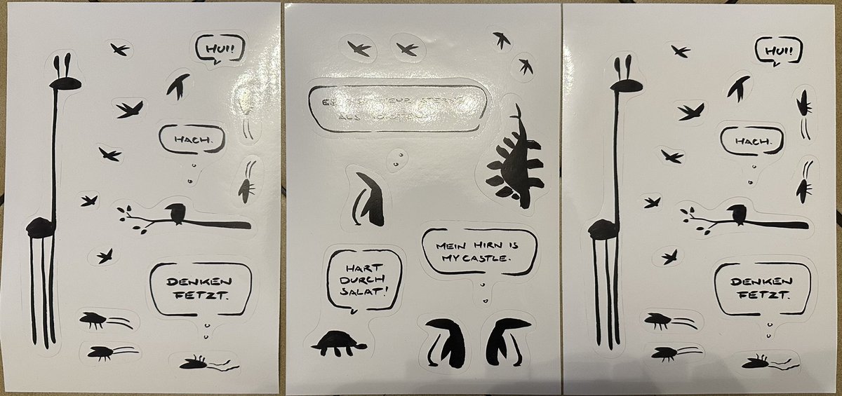 Hach wie toll, heute schon die Steady Unterstützer Sticker von <a href="/meta_bene/">meta bene</a> im Briefkasten gehabt 😊
vielen lieben Dank!!!
Gibt glaub ich noch einen dritten Bogen mit anderen Motiven 🤔 muss ich mal im Shop schauen 😅
Für alle die auch unterstützen möchten: steadyhq.com/de/metabene