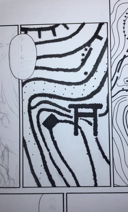 地図を描く作業。その2 