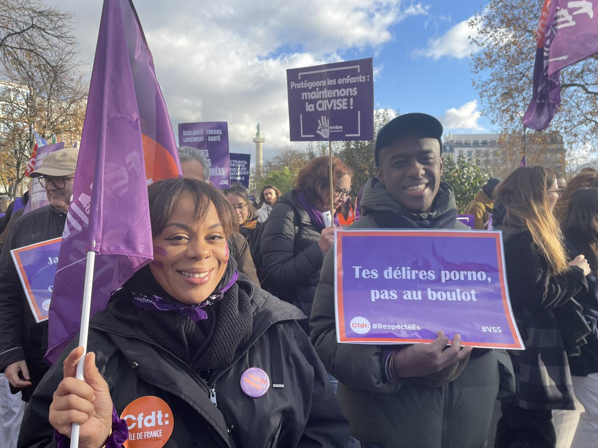 mobilisé.es et uni.es en intersyndicale le #25novembre journée internationale de lutte contre les violences à l’égard des femmes et des filles.
#vss
#womanrights