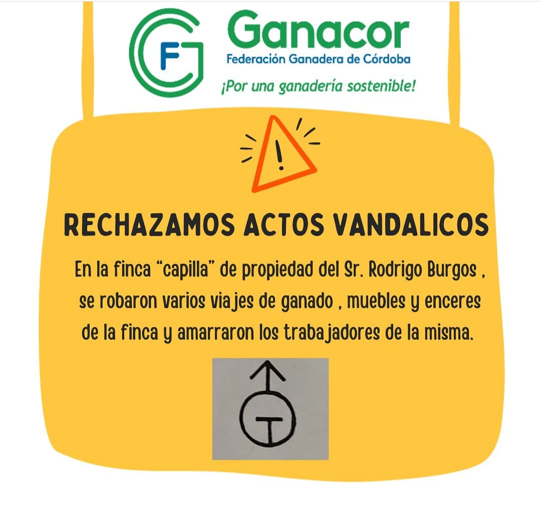 #Urgente #EsNoticia #Atención 

Delincuentes entraron a la finca "Capilla" de propiedad de Rodrigo Burgos (en #Córdoba) y se robaron varios viajes de ganado, además de muebles y enseres y avasallaron a los trabajadores del predio.

Pedimos a las autoridades, celeridad en la