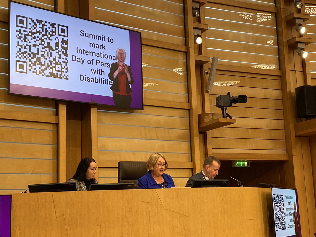 BDA_Scot's tweet photo. @BDA_Scot attended the @ScotParl’s summit to mark the International Day of Persons with Disabilities.

Alison Ewing MSP, deputy Presiding Officer of the Scottish Parliament welcomed all to the event with keynote speakers, Dr Jim Woodward and Dame Tanni Grey-Thompson at the event. https://t.co/V2uCMvIiXQ